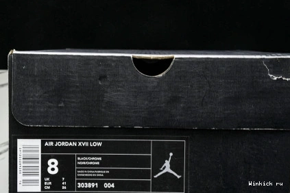 OG Jordan 17 Low Chrome Air Black 1207